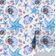 Papel de Parede Vinílico Autoadesivo Removível Vida Marinha Aquarelada Conchas e Estrelas-do-Mar Azul Banheiro/Lavanderia/Closet - S4Sassy 63,5 cm (L) × 914,4 cm (C) / Azul - Vinil Texturizado