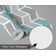 Papel de Parede Autoadesivo Estampado Geométrico e Listrado Verde, Vinil Removível DIY para Parede de Entrada, Decoração Fácil - S4sassy 63,5 cm (L) × 152,4 cm (C) / Verde - Vinil Liso
