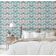 Papel de Parede Autoadesivo Estampado Geométrico e Listrado Verde, Vinil Removível DIY para Parede de Entrada, Decoração Fácil - S4sassy 63,5 cm (L) × 152,4 cm (C) / Verde - Vinil Liso