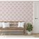 Papel de Parede Fan Burst, Estilo Asiático, Autoadesivo, Revestimento Decorativo, DIY Fácil para Quarto e Sala - Rosa - S4Sassy 63,5 cm (L) × 914,4 cm (C) / Rosa - Vinil Liso