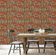 Papel de Parede Autoadesivo Boho Floral Retrô Botânico Vinílico Impermeável Marrom Removível para Inquilinos Quarto/Sala de Jantar - S4Sassy 63,5 cm (L) × 304,8 cm (C) / Marrom - Vinil Liso