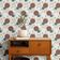 Papel de Parede Dália Florescente Branco, Vinílico Autoadesivo Wallwrap, Revestimento Fácil DIY para Decoração Boho Sala de Estar - S4Sassy 63,5 cm (L) × 914,4 cm (C) / Branco - Vinil Texturizado