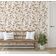 Papel de Parede Autoadesivo Vintage Pássaros e Flores – Revestimento Vinílico Marrom Removível DIY, Papel Contact para Entrada - S4sassy 63,5 cm (L) × 914,4 cm (C) / Marrom - Vinil Texturizado