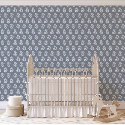 Papel de Parede Floral Étnico Estilo Asiático Autoadesivo, Envoltório Decorativo DIY Para Quarto e Sala - Cinza - S4Sassy 63,5 cm (L) × 304,8 cm (C) / Cinza - Vinil Liso