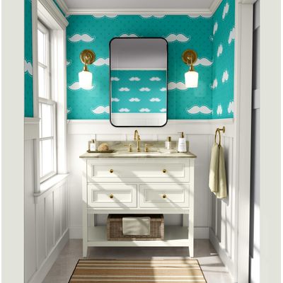 Papel de Parede Bigode Verde Autoadesivo Vinílico, Revestimento para Paredes, Aplicação Fácil para Quarto Infantil/Brinquedoteca - S4Sassy 63,5 cm (L) × 152,4 cm (C) / Verde - Vinil Texturizado
