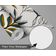 Papel de Parede com Contorno de Folhas Brancas - Vinílico Autoadesivo, Botânico Moderno, DIY Fácil para Quarto, Sala e Ambientes - S4Sassy 63,5 cm (L) × 304,8 cm (C) / Branco - Vinil Liso