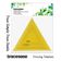 Conjunto de 3 Moldes e Estênceis Triangulares 7,6/10,2/12,7 cm para Patchwork e Costura DIY Quilting U2 - Traceease Amarelo
