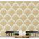 Papel de Parede Autoadesivo, Mural com Estampa Botânica de Arco Laranja, Parede de Destaque para Entrada e Decoração de Escritório - S4sassy 63,5 cm (L) × 914,4 cm (C) / Laranja - Vinil Liso