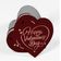 Etiquetas Pendentes para Garrafa 'Happy Valentine's Day' com Folha Metalizada para Lembrancinha - Inkdotpot 50 Etiquetas Metalizadas / Vermelho - Ouro Rosé