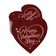 Etiquetas Pendentes para Garrafa 'Happy Valentine's Day' com Folha Metalizada para Lembrancinha - Inkdotpot 50 Etiquetas Metalizadas / Vermelho - Ouro Rosé
