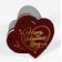 Etiquetas Pendentes para Garrafa 'Happy Valentine's Day' com Folha Metalizada para Lembrancinha - Inkdotpot 50 Etiquetas Metalizadas / Vermelho - Ouro Rosé