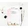 Conjunto com 50 Cartões Alfabeto ABC para Chá de Bebê Floral Revelação de Gênero É um Menino É uma Menina Suprimentos para Festa - Inkdotpot 12,7 Cm × 17,78 Cm / Branco - Cartão de Conselho