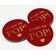 Etiquetas Pendentes de Papel Metalizado "Ready To Pop" para Lembrancinhas de Chá de Bebê - Inkdotpot 50 Etiquetas Metalizadas / Vermelho - Ouro Rosé