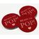 Etiquetas Pendentes de Papel Metalizado "Ready To Pop" para Lembrancinhas de Chá de Bebê - Inkdotpot 50 Etiquetas Metalizadas / Vermelho - Ouro Rosé