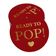 Etiquetas Pendentes de Papel Metalizado "Ready To Pop" para Lembrancinhas de Chá de Bebê - Inkdotpot 50 Etiquetas Metalizadas / Vermelho - Ouro Rosé