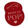 Etiquetas Pendentes de Papel Metalizado "Ready To Pop" para Lembrancinhas de Chá de Bebê - Inkdotpot 50 Etiquetas Metalizadas / Vermelho - Ouro Rosé