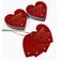 Etiqueta de Papel 'Hugs & Kisses' para Lembrancinha de Casamento, Artesanal, Foil, Suspensa - Inkdotpot 100 Etiquetas Metalizadas / Vermelho - Prata