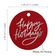 Etiquetas de Papel Metalizado 'Happy Holiday' para Lembrancinhas e Pendurar - Inkdotpot 50 Etiquetas Metalizadas / Vermelho - Prata
