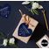Tags de Papel para Lembrancinhas para Pendurar "Hugs & Kisses" com Acabamento Foil da The Wedding Tags - Inkdotpot 100 Etiquetas Metalizadas / Azul - Prata