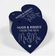 Tags de Papel para Lembrancinhas para Pendurar "Hugs & Kisses" com Acabamento Foil da The Wedding Tags - Inkdotpot 100 Etiquetas Metalizadas / Azul - Prata