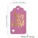 Etiquetas Natalinas de Papel 'Merry And Bright' Metalizadas para Lembrancinhas para Pendurar - Inkdotpot 50 Etiquetas Metalizadas / Rosa - Dourado