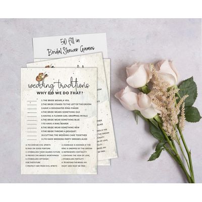Pacote com 50 Cartões Quadrados em Branco para Chá de Noiva, Despedida de Solteira e Ideias de Presente, Jogo Cowgirl - Inkdotpot 12,7 Cm × 17,78 Cm / Branco - Por Que Fazemos Isso?
