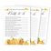 Cartões "Pumpkin Fall In Love" Quadrados em Branco para Preencher, 50 Unidades para Chá de Noiva/Despedida de Solteira - Inkdotpot 12,7 Cm × 17,78 Cm / Branco - Quiz da Noiva