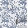 Papel de Parede Vinílico Removível À Prova d'Água, Contact Videira Vintage Azul, Rolo Autoadesivo para Paredes e Móveis - S4Sassy 63,5 cm (L) × 152,4 cm (C) / Azul - Vinil Texturizado