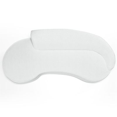 Sofá 3 Lugares Curvo Living Firenze Direito D02 Corano Branco 180cm C-12 - Lyam