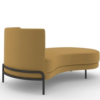 Sofá Chaise Longue Living Lucca Direito D02 Veludo Mostarda C-260