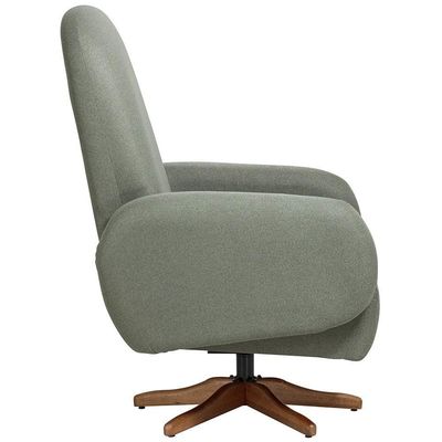 Poltrona De Amamentação Com Balanço Giratória Dolce D02 Tramado Verde C-296 - Lyam Decor