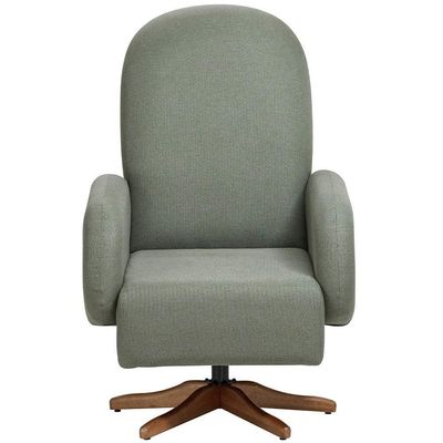 Poltrona De Amamentação Com Balanço Giratória Dolce D02 Tramado Verde C-296 - Lyam Decor