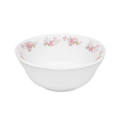Jogo De Sobremesa De Vidro 1 Tigela 1400ml E 6 Bowls 400ml Branco Em Casa Tem