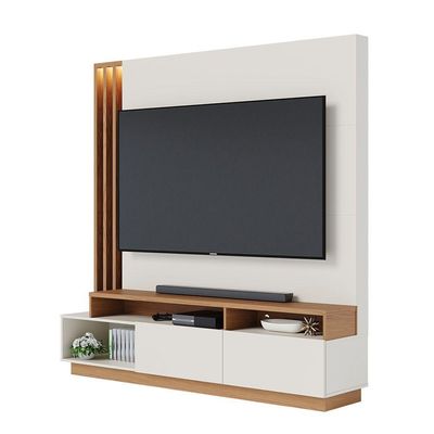 Home Humaita 2 Portas Basculantes - Ssx Multicoisas Cor Off White Matte/freijo