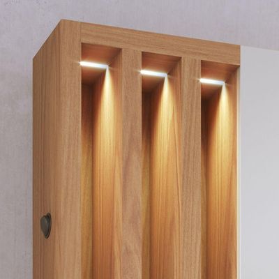Home Humaita 2 Portas Basculantes - Ssx Multicoisas Cor Off White Matte/freijo