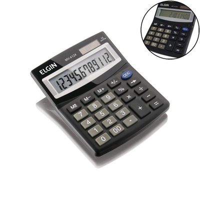 Calculadora Mesa Mv-4124 Preta 12 Dígitos