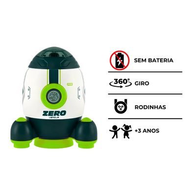 Brinquedo Foguete Espacial Infantil com Astronauta Para Crianças a Partir de 3 Anos