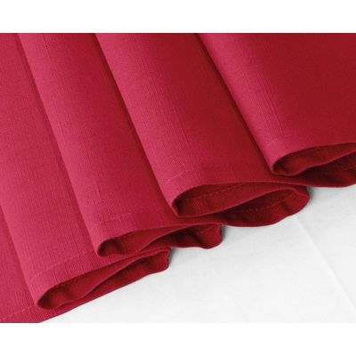 Caminho de Mesa Rosa Liso com Babados Duplos para Decoração de Casa, Casamento, Festa e Feriado - Vargottam 35,56 Cm (L) × 182,88 Cm (C) / Rosa