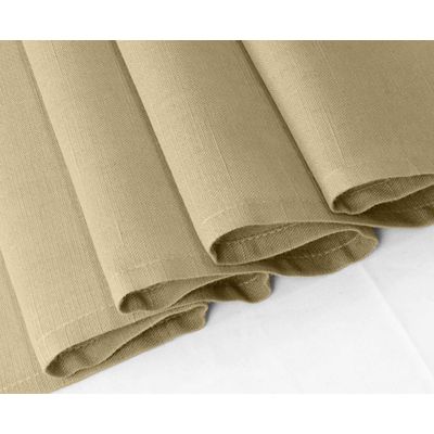 Caminho de Mesa Bege Liso Para Decoração de Cozinha e Casa com Duplo Babado - Vargottam 35,56 Cm (L) × 182,88 Cm (C) / Bege