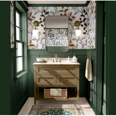 Papel de Parede Folhas de Outono, Folhagem Branca, Vinil Autoadesivo, Decoração DIY Fácil para Quarto, Sala, Armários e Ambientes - S4Sassy 63,5 cm (L) × 914,4 cm (C) / Branco - Vinil Liso