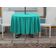 Toalha de Mesa Redonda 147 cm Int./Ext. com Furo para Guarda-Sol Impermeável para Pátio Primavera/Verão Verde Turquesa - Vargottam 147,32 Cm × 147,32 Cm – Com Furo Para Guarda-Sol / Verde