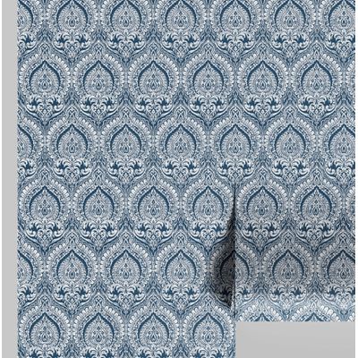 Papel de Parede Motivo Real Azul, Vinil Autoadesivo, Fácil DIY para Quarto Fazenda, Sala, Armários e Ambientes - S4Sassy 63,5 cm (L) × 152,4 cm (C) / Azul - Vinil Liso