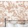 Papel Contact Vinílico Removível e Impermeável, Estampa Vintage de Vinha Inspirada na Natureza para Paredes, Armários, Cômoda - S4Sassy 63,5 cm (L) × 609,6 cm (C) / Marrom - Vinil Liso
