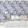 Papel de Parede Autoadesivo Jardim Floral Removível Azul, Mural Instantâneo para Quarto, Banheiro, Lavanderia, Interior de Closet - S4Sassy 63,5 cm (L) × 609,6 cm (C) / Azul - Vinil Liso