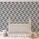 Papel de Parede Autoadesivo Estampa Labirinto Zigzag, Cinza, Vinil Removível DIY, Papel Contact para Parede de Entrada - S4sassy 63,5 cm (L) × 914,4 cm (C) / Cinza - Vinil Texturizado