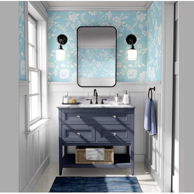 Revestimento de Parede Removível e Impermeável, Inspirado na Natureza, Contact Vinil Floral Aviário Autoadesivo Paredes e Móveis - S4Sassy 63,5 cm (L) × 609,6 cm (C) / Azul - Vinil Texturizado