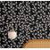 Papel de Parede Autoadesivo Decorativo Folhagem Plumada Vinílico Impermeável Preto Removível, para Inquilinos, Quarto e Jantar - S4Sassy 63,5 cm (L) × 609,6 cm (C) / Preto - Vinil Texturizado