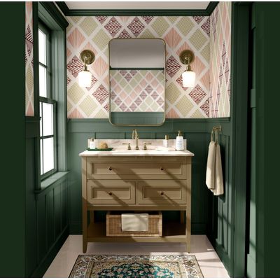 Papel de Parede Vinílico Autoadesivo Estampa Geométrica Retrô em Losango, Impermeável, Removível, Laranja para Quartos e Salas - S4Sassy 63,5 cm (L) × 914,4 cm (C) / Laranja - Vinil Texturizado
