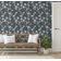 Papel de Parede Autoadesivo Removível Ginkgo Vine Cinza, Mural Instantâneo para Quarto, Banheiro, Lavanderia, Interior do Closet - S4Sassy 63,5 cm (L) × 914,4 cm (C) / Cinza - Vinil Texturizado
