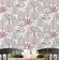 Papel de Parede Autoadesivo Jardim Tropical Pastel Vinil Impermeável Rosa Removível para Locatários Quarto/Sala de Jantar - S4Sassy 63,5 cm (L) × 914,4 cm (C) / Rosa - Vinil Liso